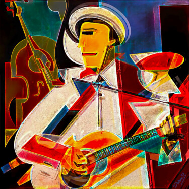 Artes digitais intitulada "One men band" por Doron B, Obras de arte originais, Pintura digital