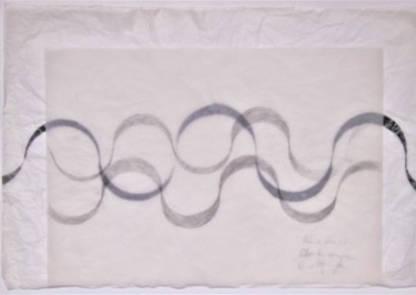 Dessin intitulée "waves (many-layered)" par Dorothea Breit, Œuvre d'art originale, Crayon