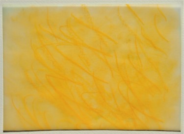Drawing titled "yellow storm" by Dorothea Breit, Original Artwork, Pastel