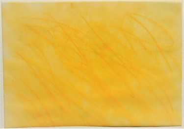 Tekening getiteld "yellow storm II" door Dorothea Breit, Origineel Kunstwerk, Pastel