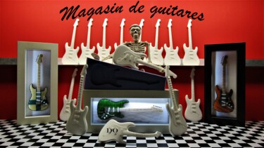 「guitar shop」というタイトルの写真撮影 Douglas Okerlundによって, オリジナルのアートワーク, デジタル
