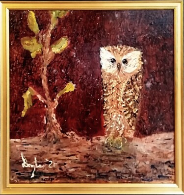 绘画 标题为“Laughing Owl” 由Douglas Black, 原创艺术品, 油