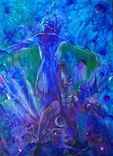 Картина под названием "Armageddon" - Dragos Bagia, Подлинное произведение искусства, Масло