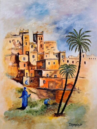 Malarstwo zatytułowany „JP_405_Le Maroc” autorstwa Dromainjp, Oryginalna praca, Olej
