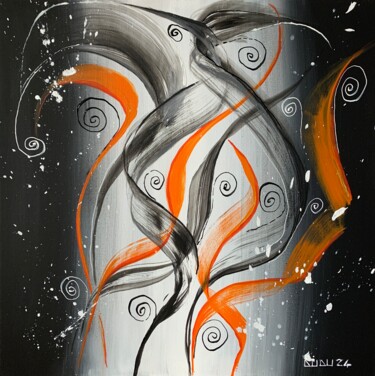 Schilderij getiteld "Leggerezza" door Dudu Arte, Origineel Kunstwerk, Acryl