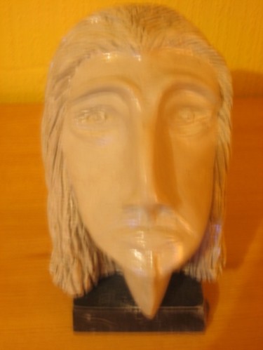 Sculpture intitulée "autoportrait Dufour" par Frédéric Dufour, Œuvre d'art originale, Terre cuite