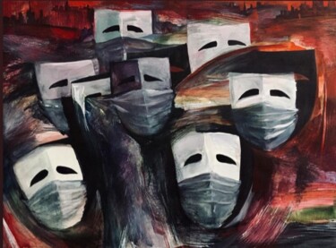 Pintura intitulada "Freedom just anothe…" por Irena Dukule, Obras de arte originais, Acrílico