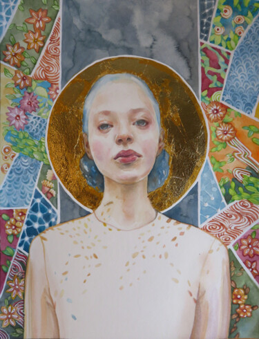Malerei mit dem Titel "Primavera" von Dunja Jung, Original-Kunstwerk, Aquarell