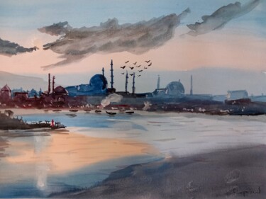 Schilderij getiteld "Reve d'Orient" door Dupicard, Origineel Kunstwerk, Aquarel