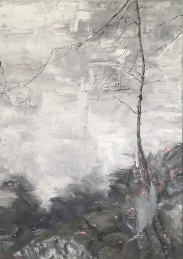 Malerei mit dem Titel "Breath" von Lusie Schellenberg, Original-Kunstwerk, Öl