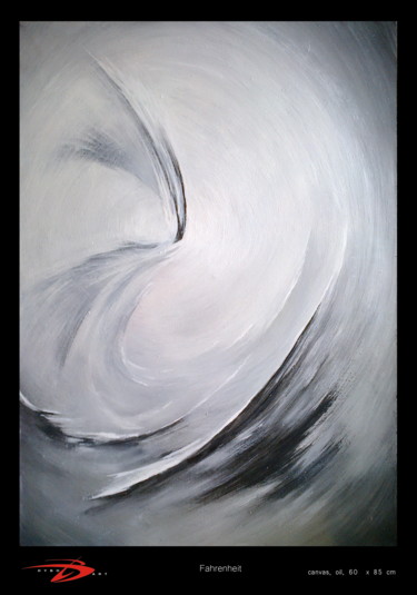 Картина под названием "Fahrenheit" - Brost, Подлинное произведение искусства, Масло