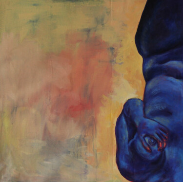 Картина под названием "A Blue Space" - Dzovig Arnelian, Подлинное произведение искусства, Акрил