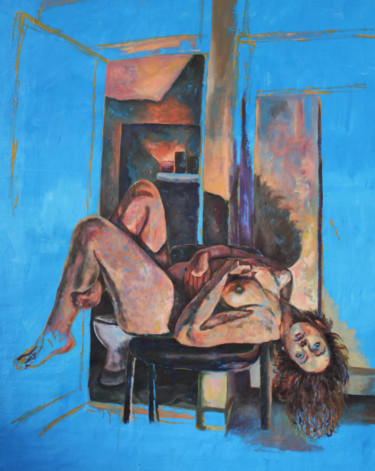 Malerei mit dem Titel "Sleeping Beauty" von Dzovig Arnelian, Original-Kunstwerk, Acryl