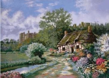 Painting titled "Windsor" by Earlene Moses, Original Artwork, Oil