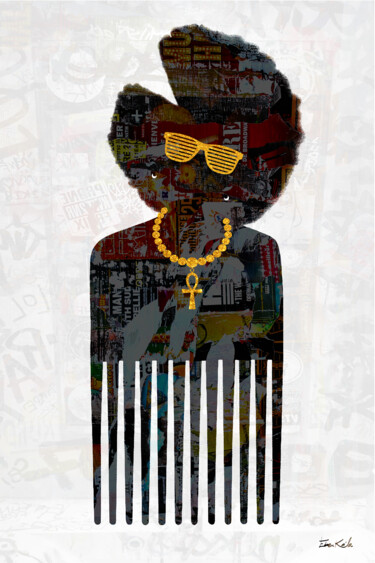 Arte digitale intitolato "Afro Fashion - Coll…" da Eben Kela, Opera d'arte originale, Lavoro digitale 2D