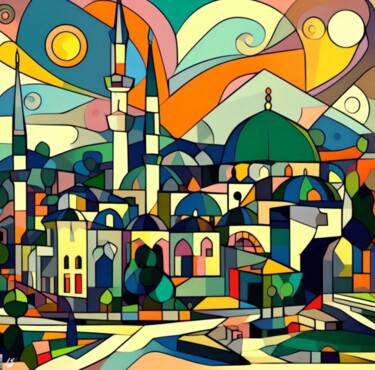 Artes digitais intitulada "Bursa" por Ebru Bandinelli, Obras de arte originais, Pintura digital
