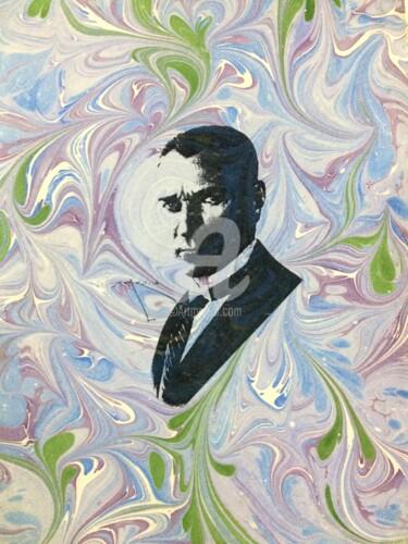 Malerei mit dem Titel "atatürk 20" von Ebru Sanatçısı, Original-Kunstwerk, Pigmente