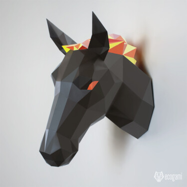 Mouton en papier, puzzle 3D imprimable, patron Pdf papercraft pour