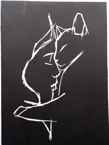 Prenten & gravures getiteld "TENDRESSE" door Edith Gehring, Origineel Kunstwerk, Lithografie