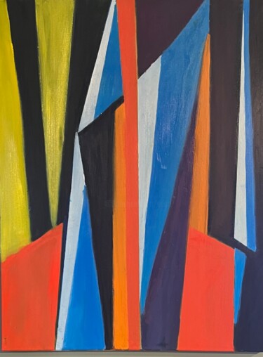 Malerei mit dem Titel "Color dance" von Edart, Original-Kunstwerk, Öl