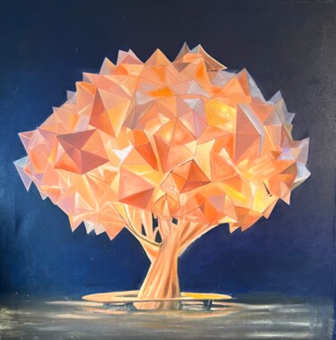 Malerei mit dem Titel "Lightning tree (ori…" von Edart, Original-Kunstwerk, Öl