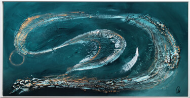 Painting titled "Wind" by Edelgard Schroer, Original Artwork, Acrylic Mounted on Wood Stretcher frame