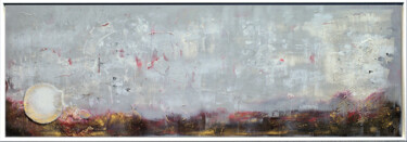 Painting titled "Red Secrets" by Edelgard Schroer, Original Artwork, Acrylic Mounted on Wood Stretcher frame