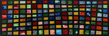 Painting titled "Windows 2 Art" by Edelgard Schroer, Original Artwork, Acrylic Mounted on Wood Stretcher frame