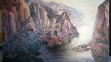 Malerei mit dem Titel "rosée du matin" von Edgar Quinet, Original-Kunstwerk, Öl