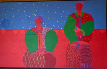 Peinture intitulée "CARACOLA" par Edgar Salguero, Œuvre d'art originale, Acrylique Monté sur Châssis en bois