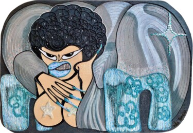 Картина под названием "Disco Bimbo" - Edie Tempier, Подлинное произведение искусства, Акрил