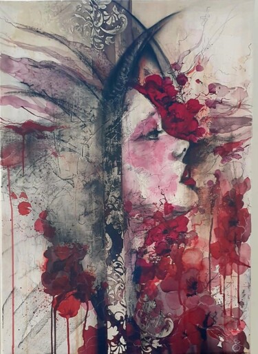 Malerei mit dem Titel ""Rediscovering femi…" von Edith Alexandra Alexoiu-Demeter, Original-Kunstwerk, Acryl