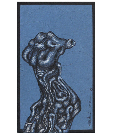 图画 标题为“Trognus Corpus Nudo” 由Edith Donc, 原创艺术品, 圆珠笔