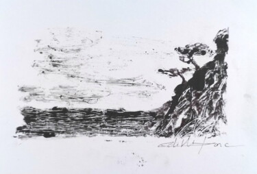"Bord de mer 2" başlıklı Baskıresim Edith Donc tarafından, Orijinal sanat, Monotip