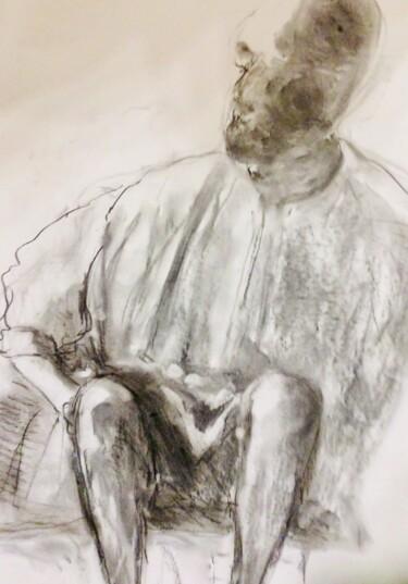 Desenho intitulada "Fischer nach der Ar…" por Edith Touré, Obras de arte originais, Carvão