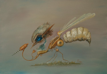 Pintura titulada "Mosquito" por Ed Schaap, Obra de arte original, Oleo