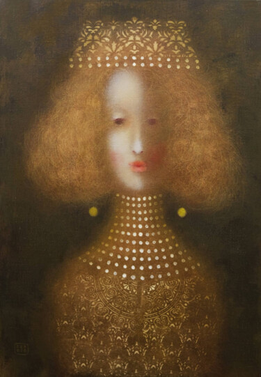 Картина под названием "My princess" - Eduard Zentsik, Подлинное произведение искусства, Масло