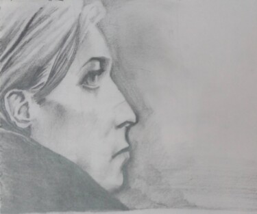 Drawing titled "DAVID BOWIE 1970-19…" by Eduardo Bustos Segovia, Original Artwork, Pencil Mounted on Cardboard