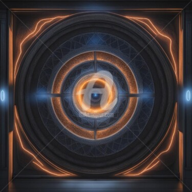 Digital Arts titled "magnetism gravity e…" by Eduardo Vidal, Original Artwork, Digital Painting