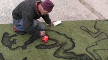 Aufbau mit dem Titel "Nuclear Grass - Edw…" von Annamalt & Edward Naujok, Original-Kunstwerk