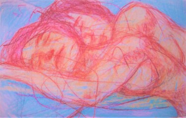 Рисунок под названием "Afterglow" - Edwin Loftus, Подлинное произведение искусства, Пастель Установлен на Другая жесткая пан…