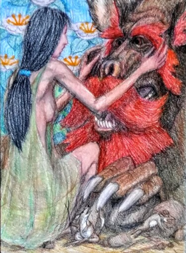 Dibujo titulada "The Awful and Subli…" por Edwin Loftus, Obra de arte original, Pastel