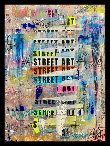 Painting titled "Street Art by EFKA9" by Efka9, Original Artwork, Acrylic Mounted on Wood Stretcher frame