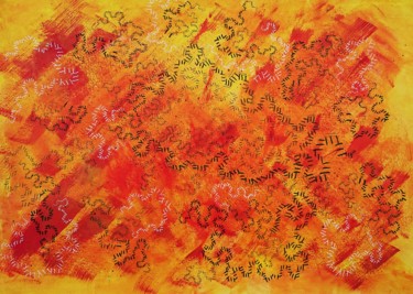 Painting titled "Forty Degrees" by Efrem Favetta, Original Artwork, Acrylic