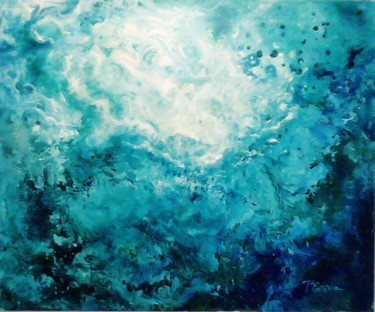 Schilderij getiteld "OCEANS" door Eftihia Tournaviti, Origineel Kunstwerk, Acryl