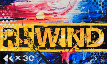 Pintura titulada "REWIND" por Egidio Gariano, Obra de arte original, Acrílico Montado en Bastidor de camilla de madera