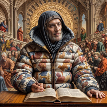 Artes digitais intitulada "Dante Alighieri" por Egidoro, Obras de arte originais, Imagem gerada por IA