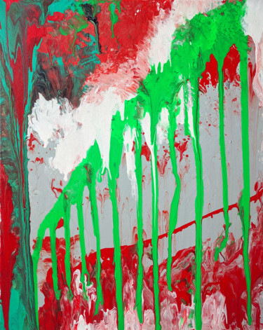 Peinture intitulée "The Bridge" par Oberlin The Artist, Œuvre d'art originale, Acrylique