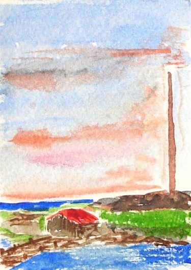 Malarstwo zatytułowany „Sky Colours” autorstwa Eirikur Eiriksson, Oryginalna praca