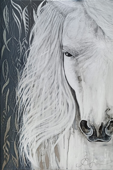 Pintura titulada "The Big Love. Horse" por Ekaterina Khovanskaya, Obra de arte original, Acrílico